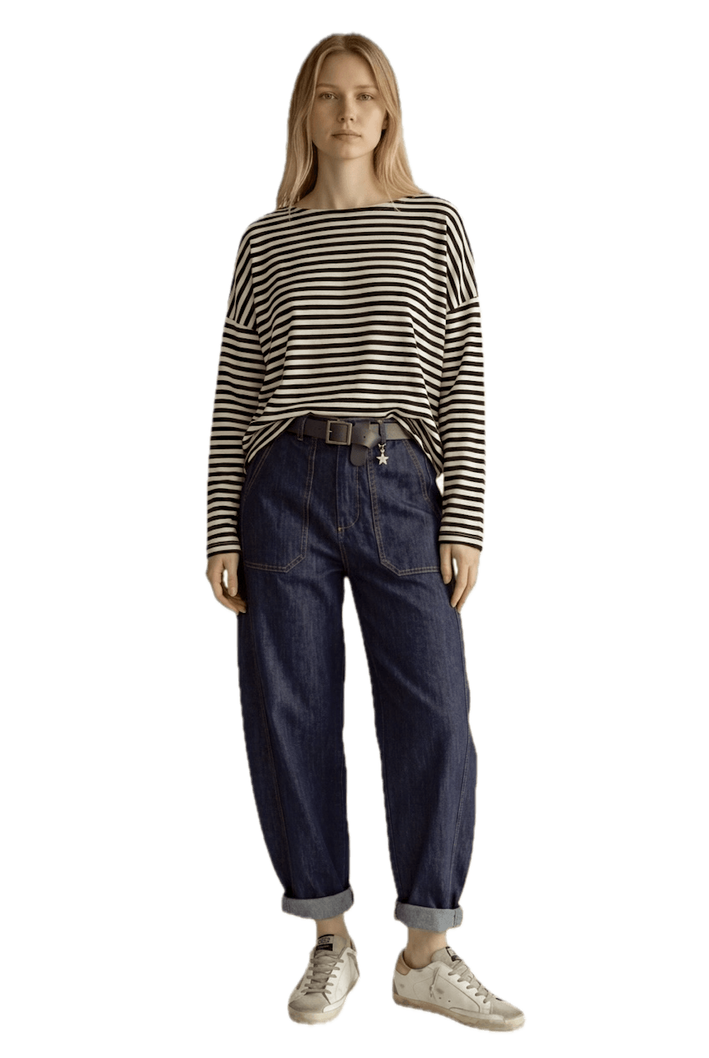 Susy Mix brown striped t-shirt