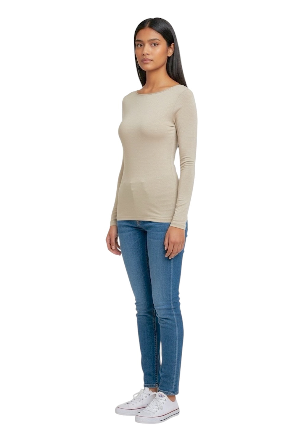 Le îls beige cashmere t-shirt