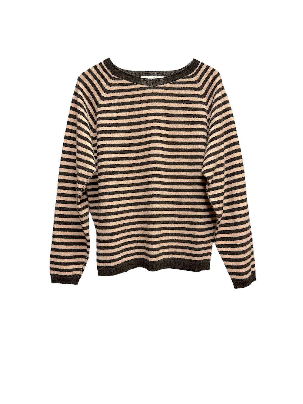 Vicolo brown light pink line cashmere pullover