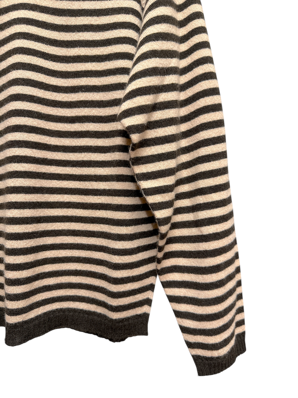 Vicolo brown light pink line cashmere pullover