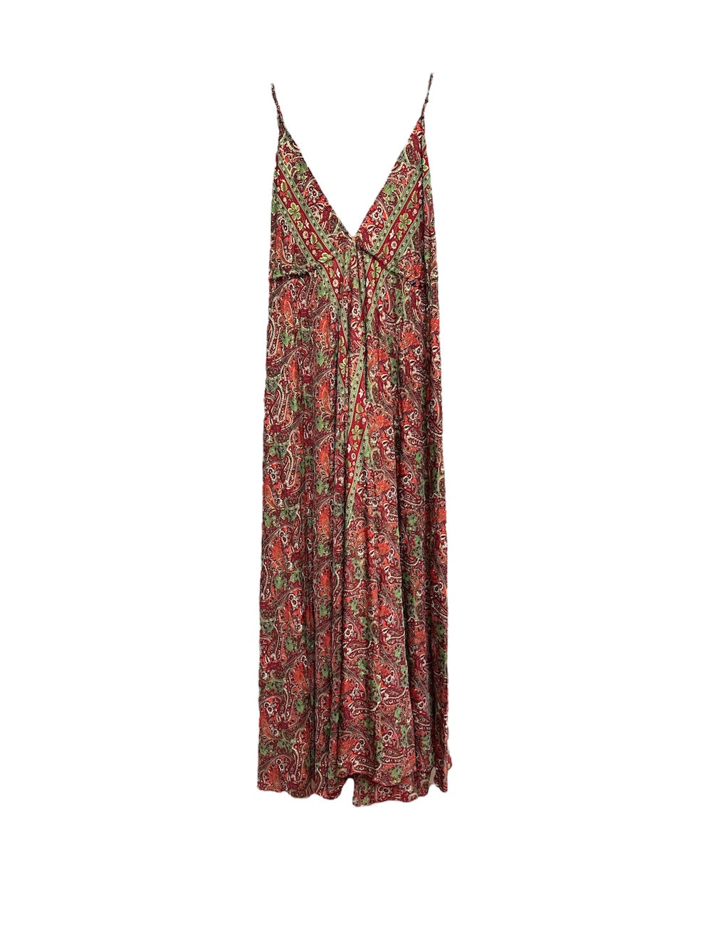 Hindi multicolor red dress