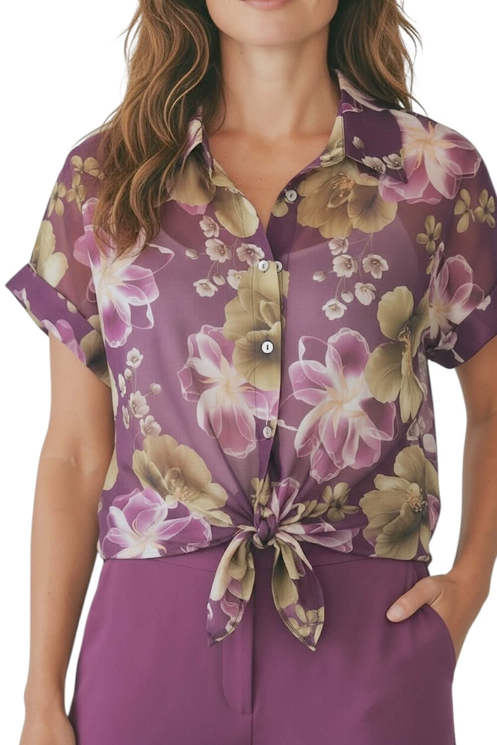 Camicia viola Susy Mix