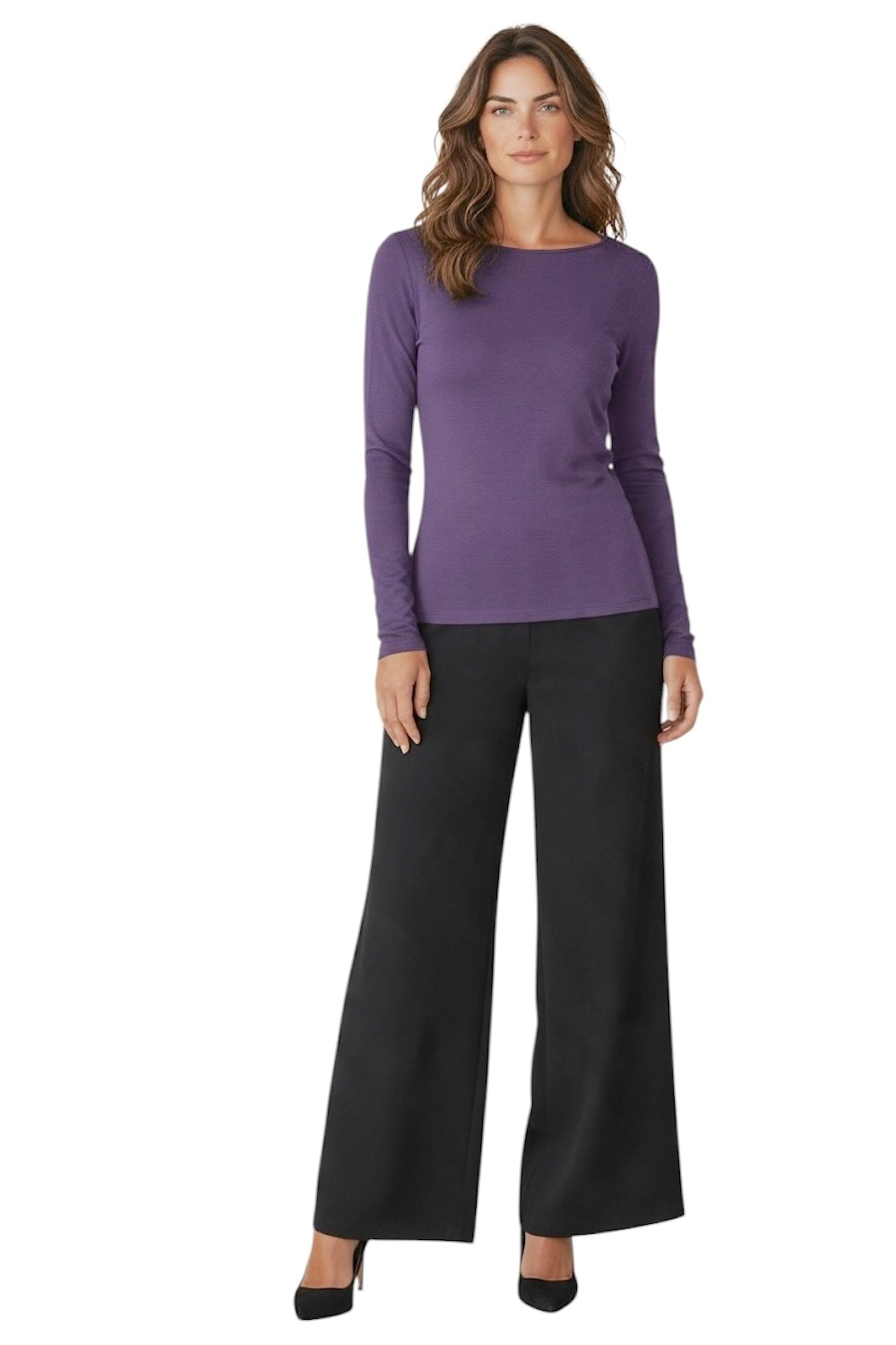 Le îls purple cashmere t-shirt
