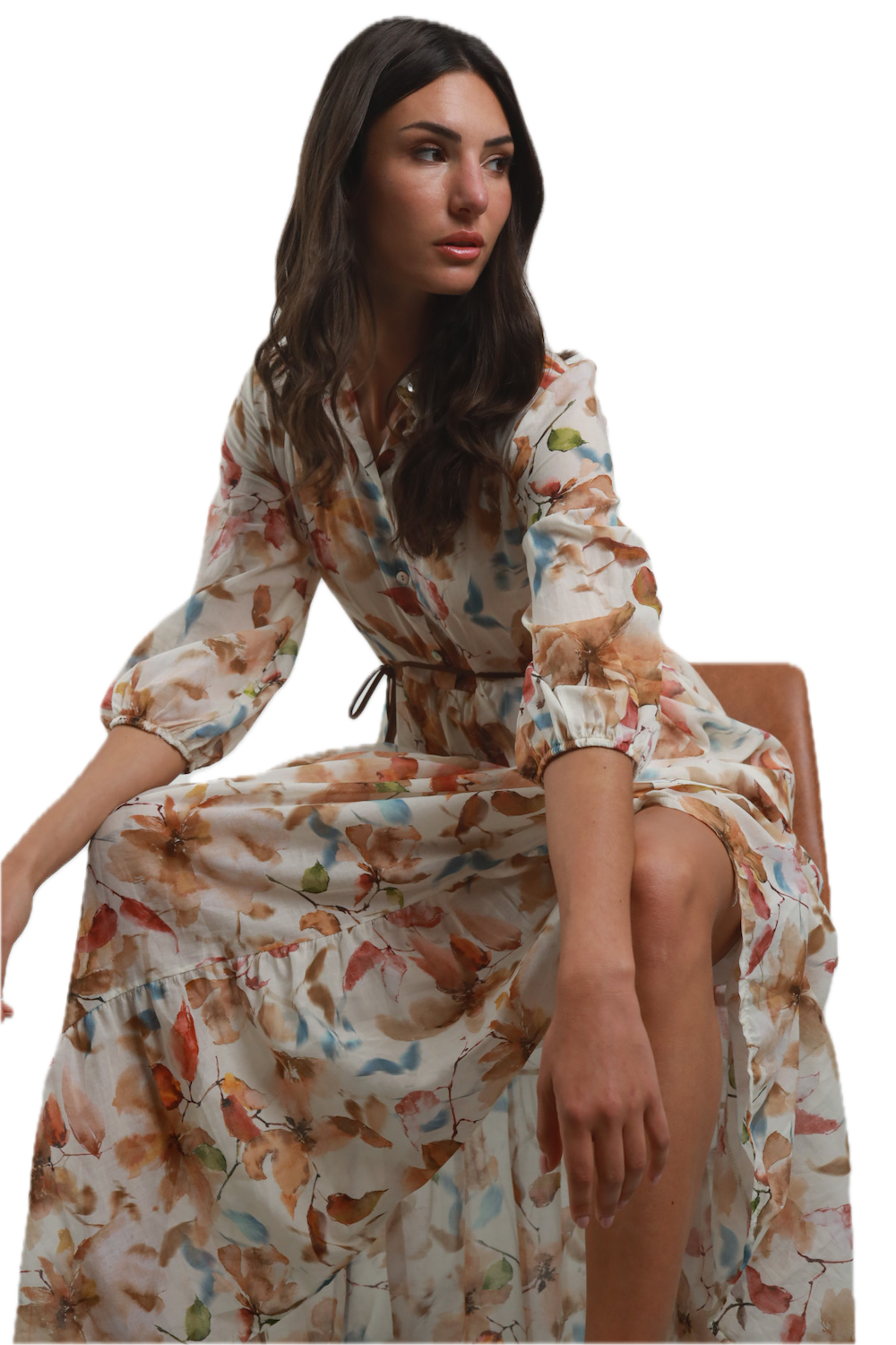 Susy Mix camel chemisier dress