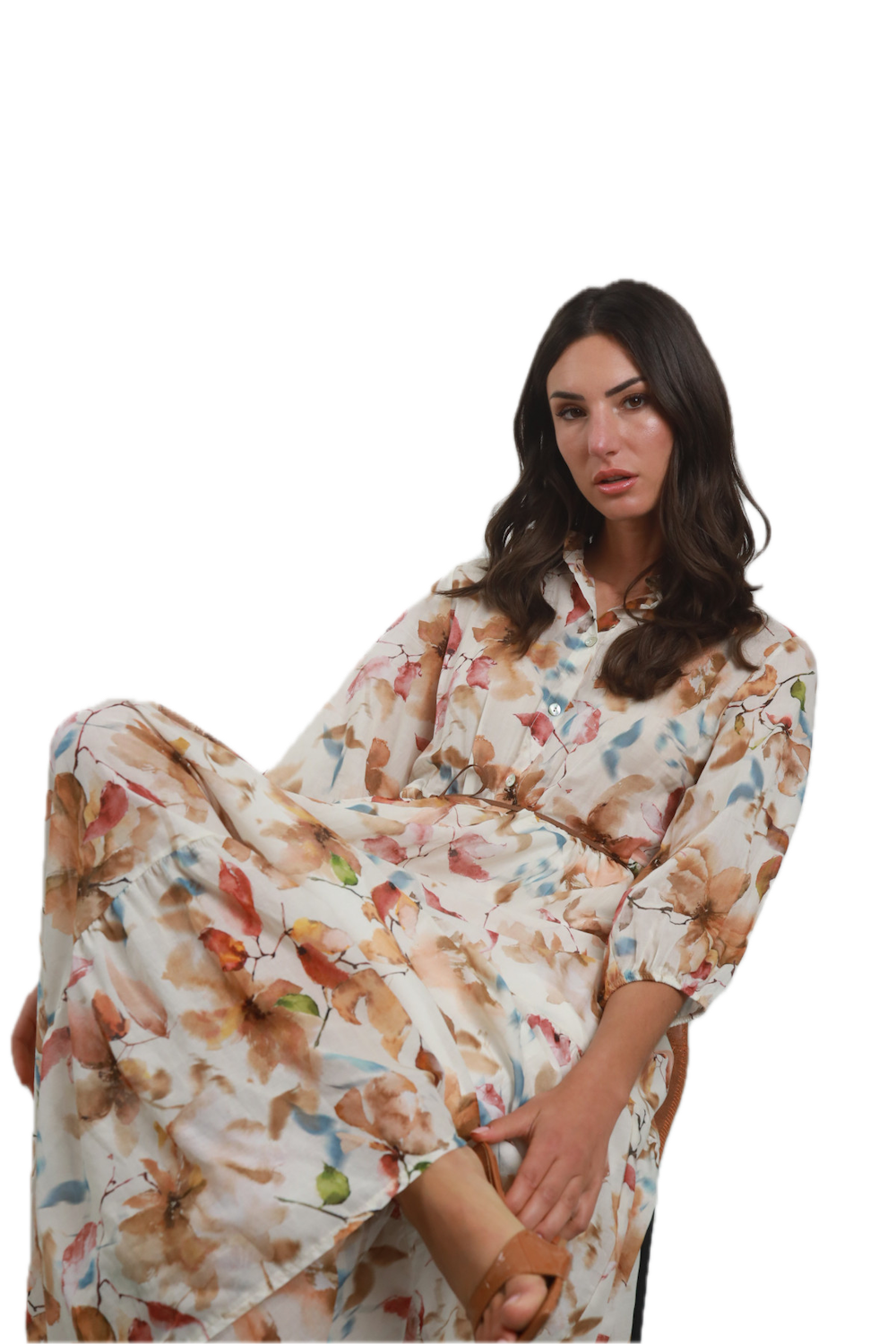 Susy Mix camel chemisier dress