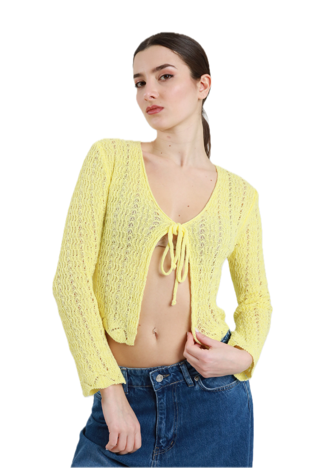 Susy Mix yellow cardigan