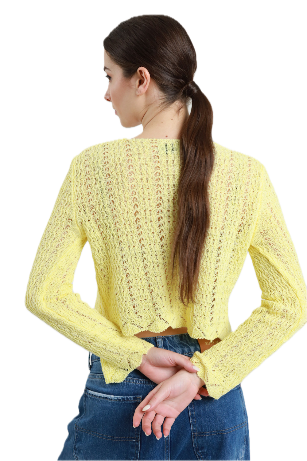 Susy Mix yellow cardigan