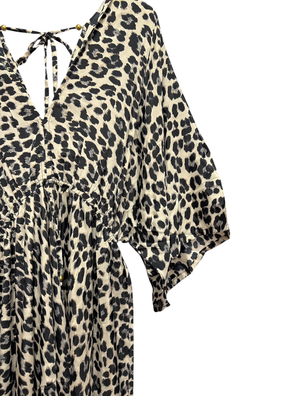 Hindi black and cream dress