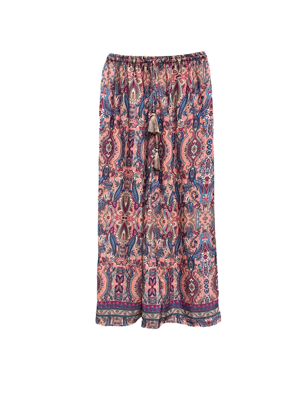 Hindi cashmere print pink pants