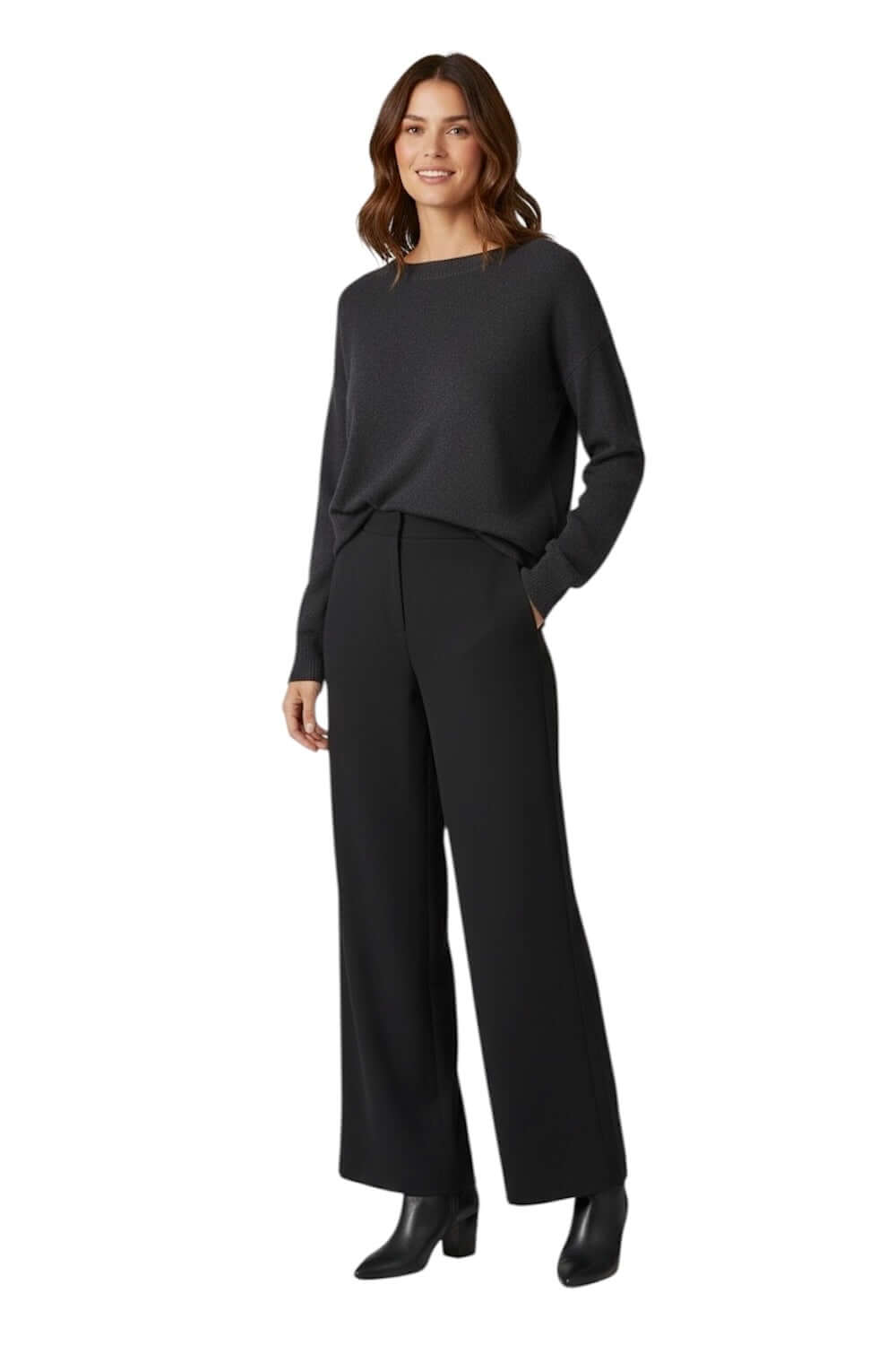 Vicolo Pullover aus schwarzem Kaschmir