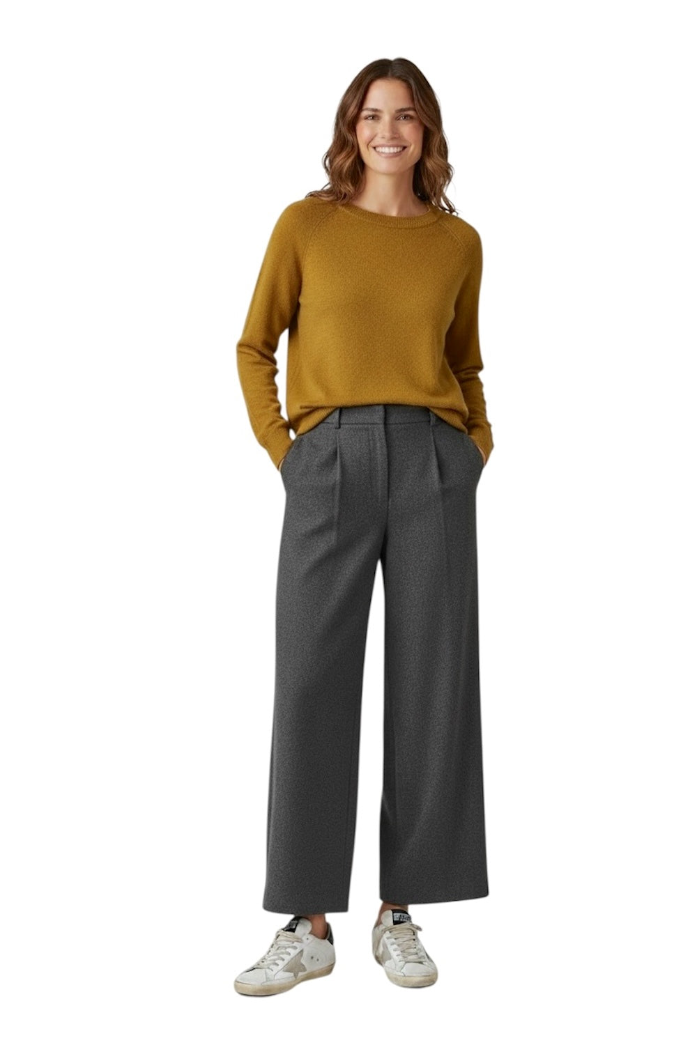 Vicolo olive cashmere pullover