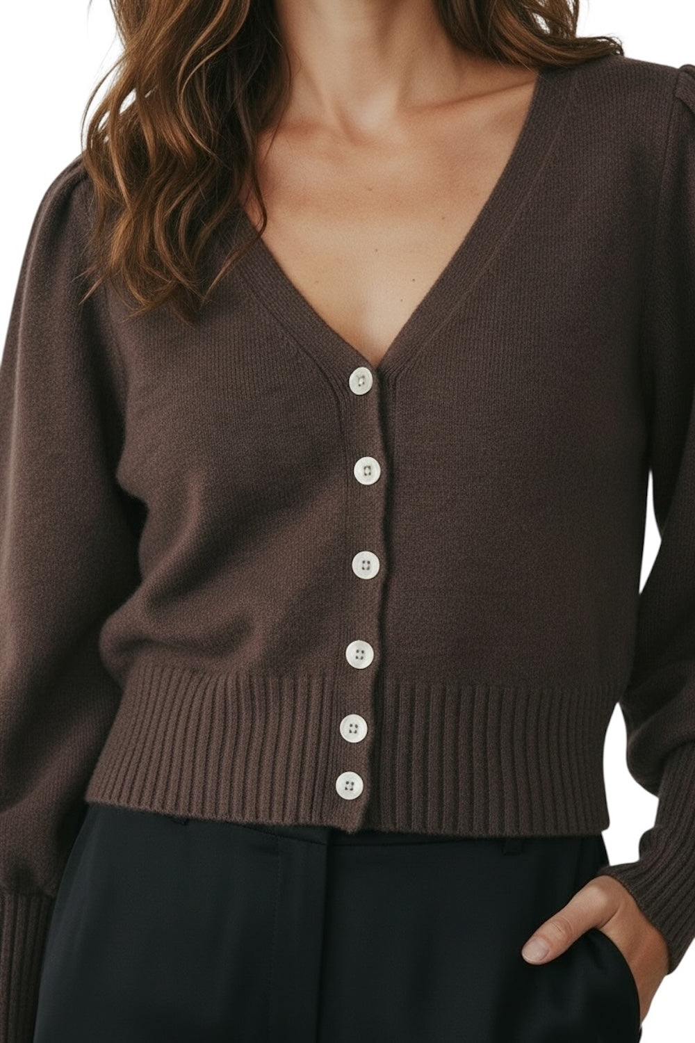 Susy Mix cocoa cardigan