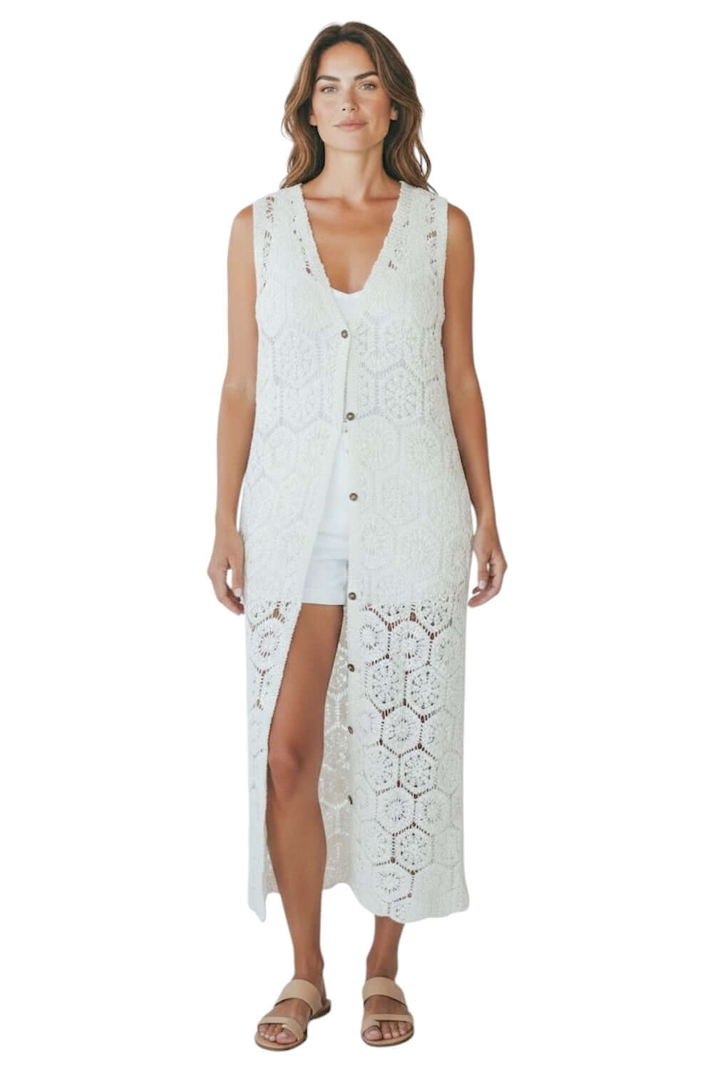 Le îls white cardigan