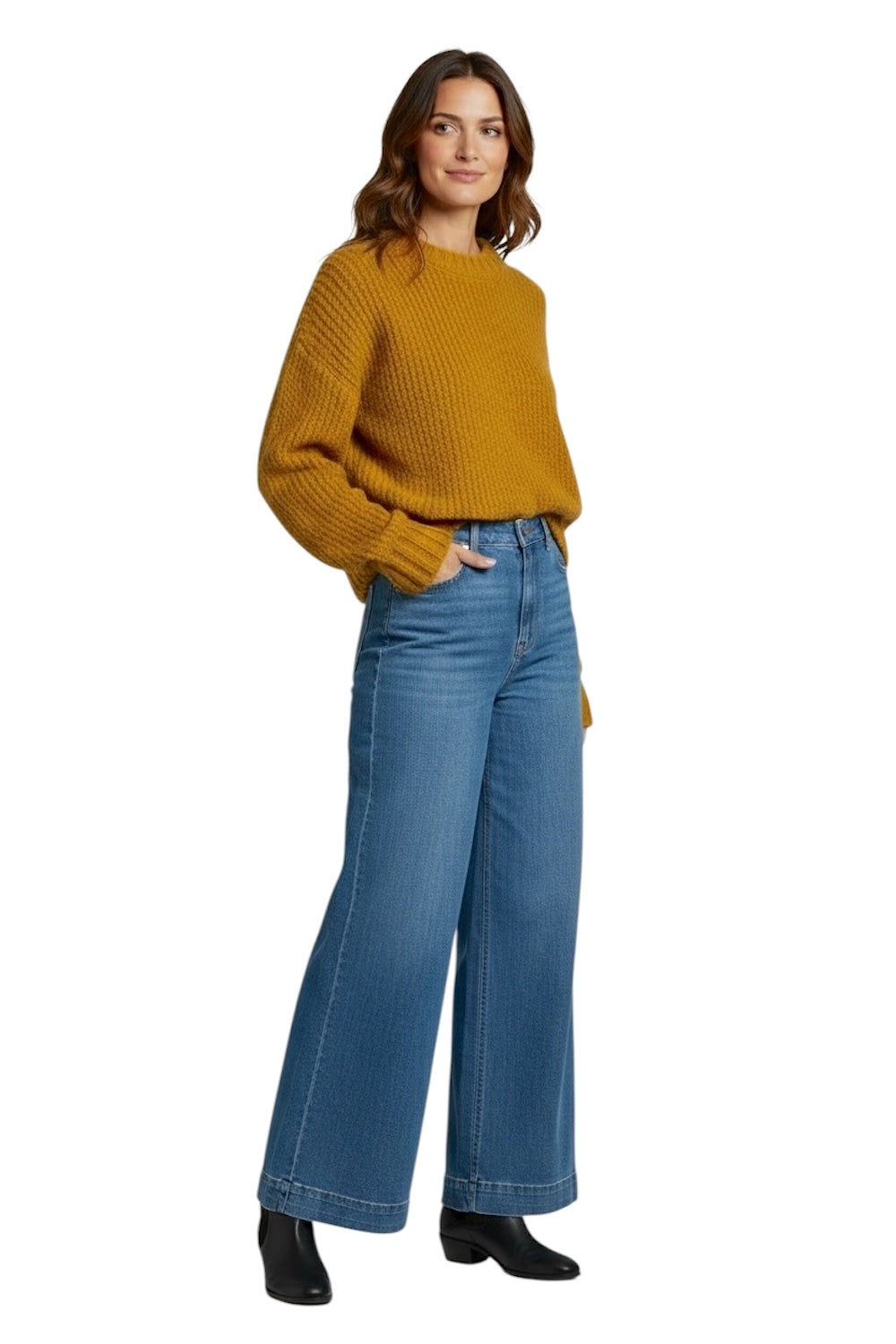 Vicolo mustard pullover