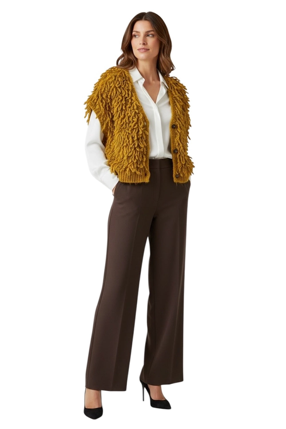 Vicolo mustard vest