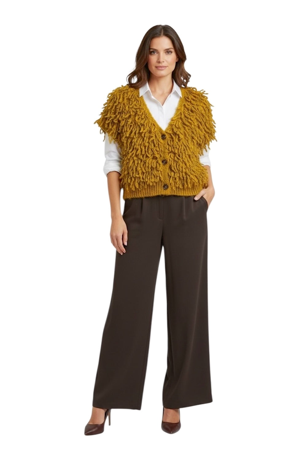 Vicolo mustard vest