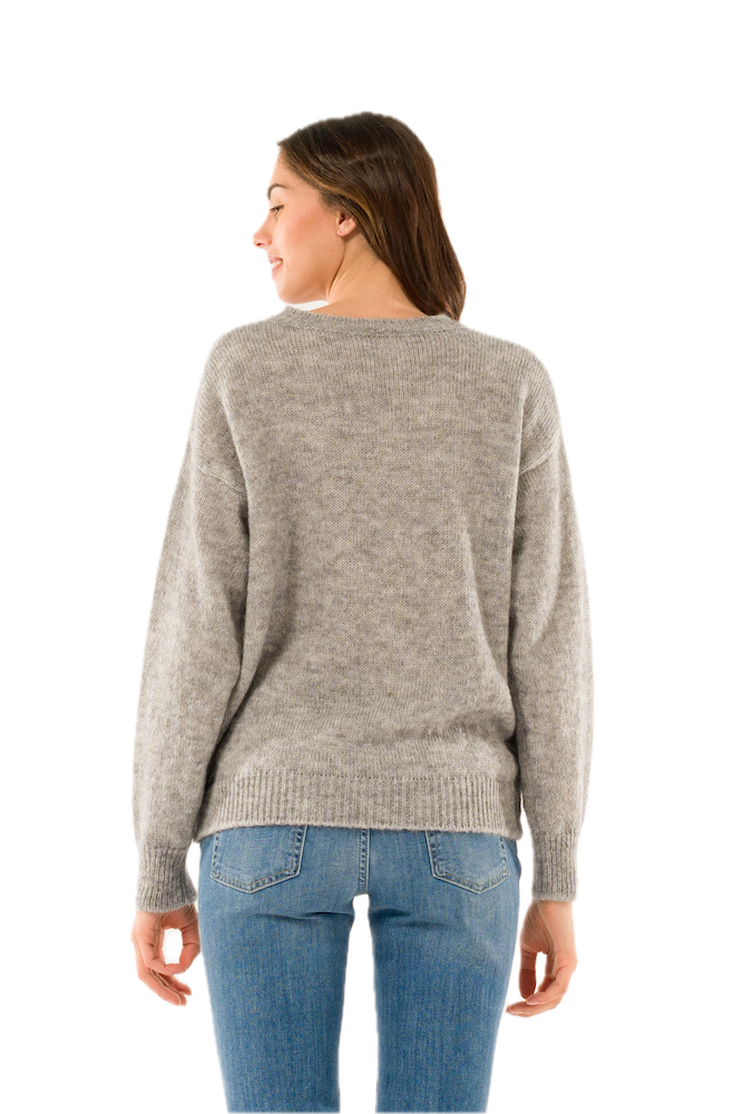 Kontatto grey cream silver pullover