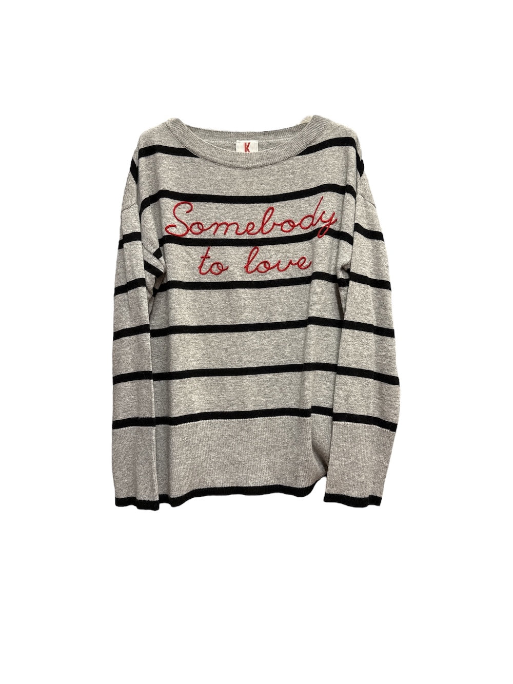 Kontatto grey black red pullover