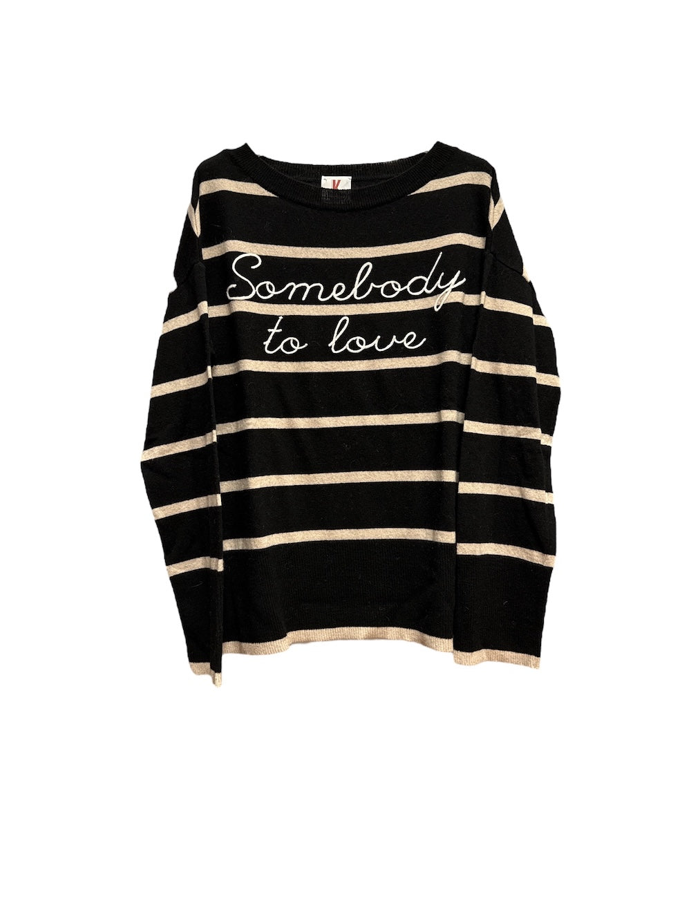 Kontatto black beige cream pullover