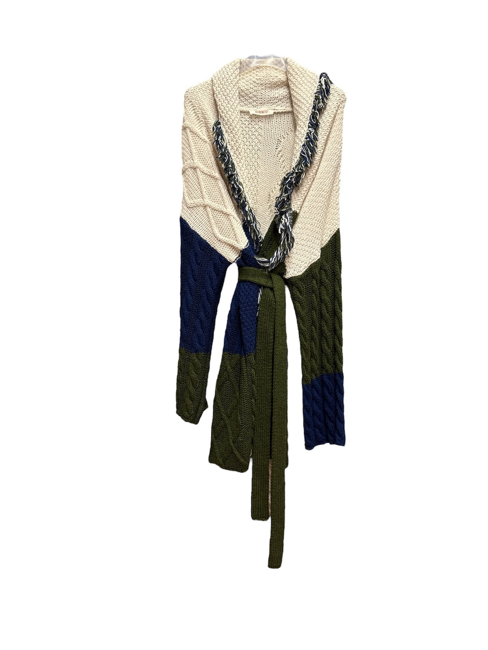 Kontatto green blue butter cardigan