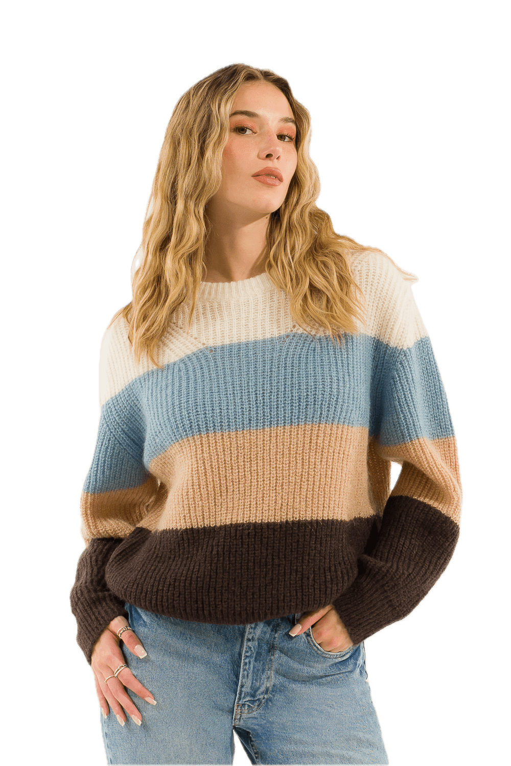 Pullover Kontatto moka mastice cloud cream