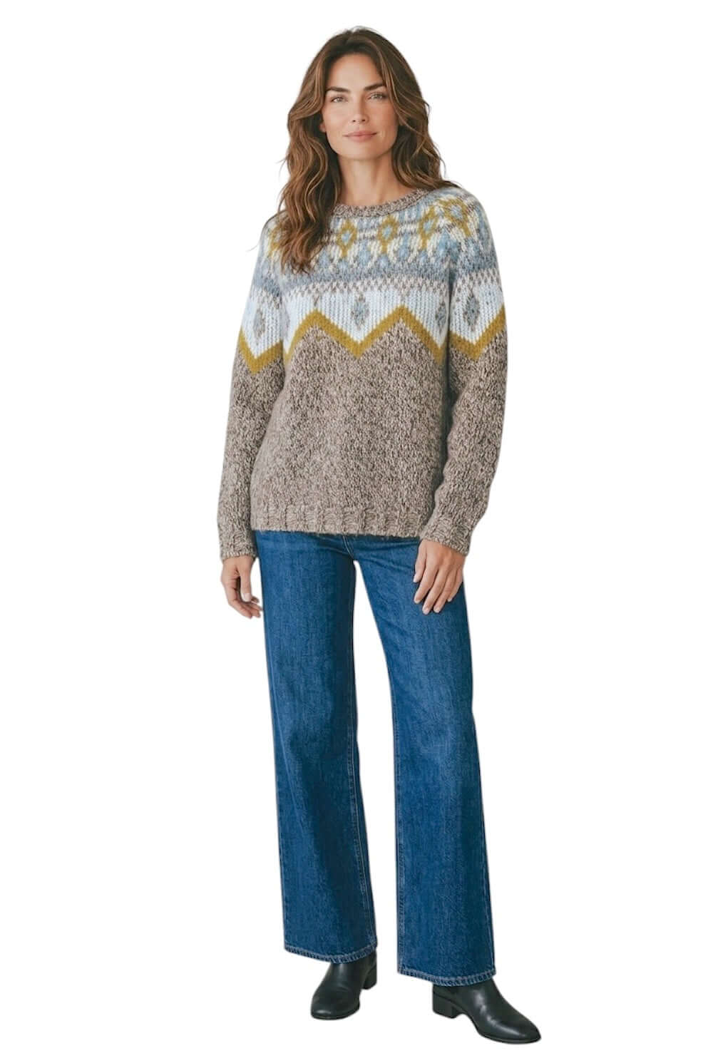 Kontatto pullover color crema effetto nuvola beige