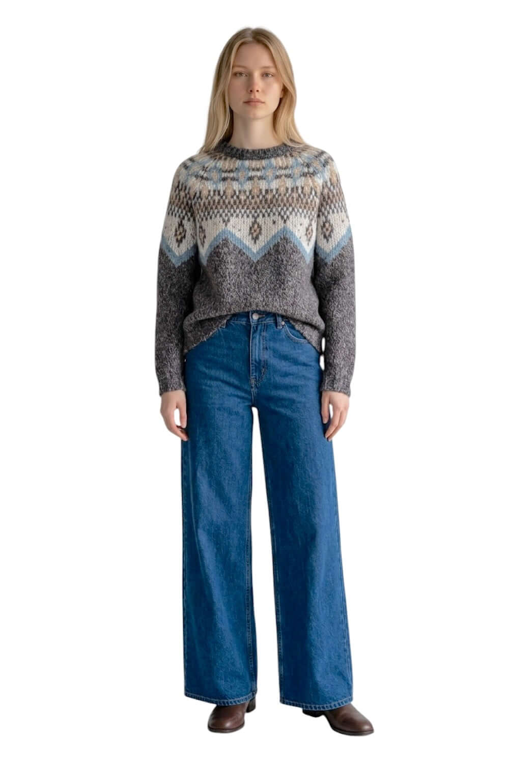 Pullover Kontatto in lana color cammello