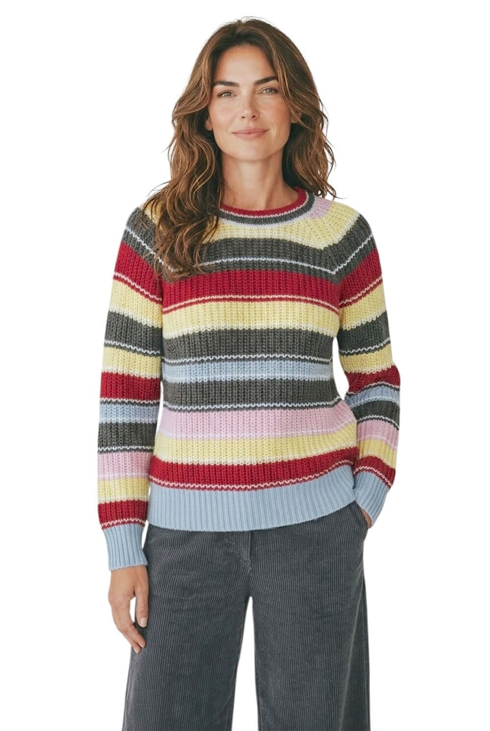 Kontatto cloud red cream pullover