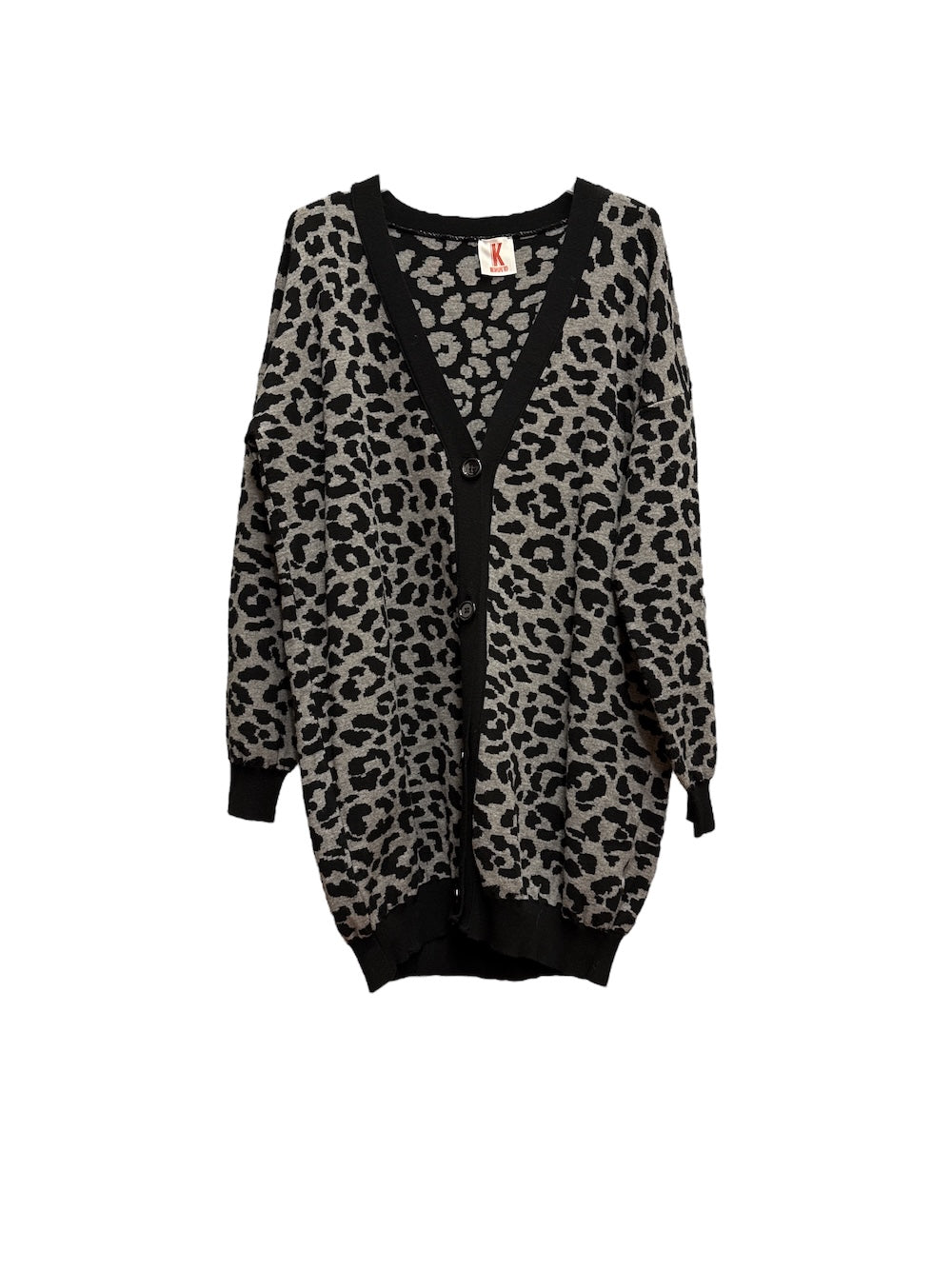 Kontatto black grey cardigan