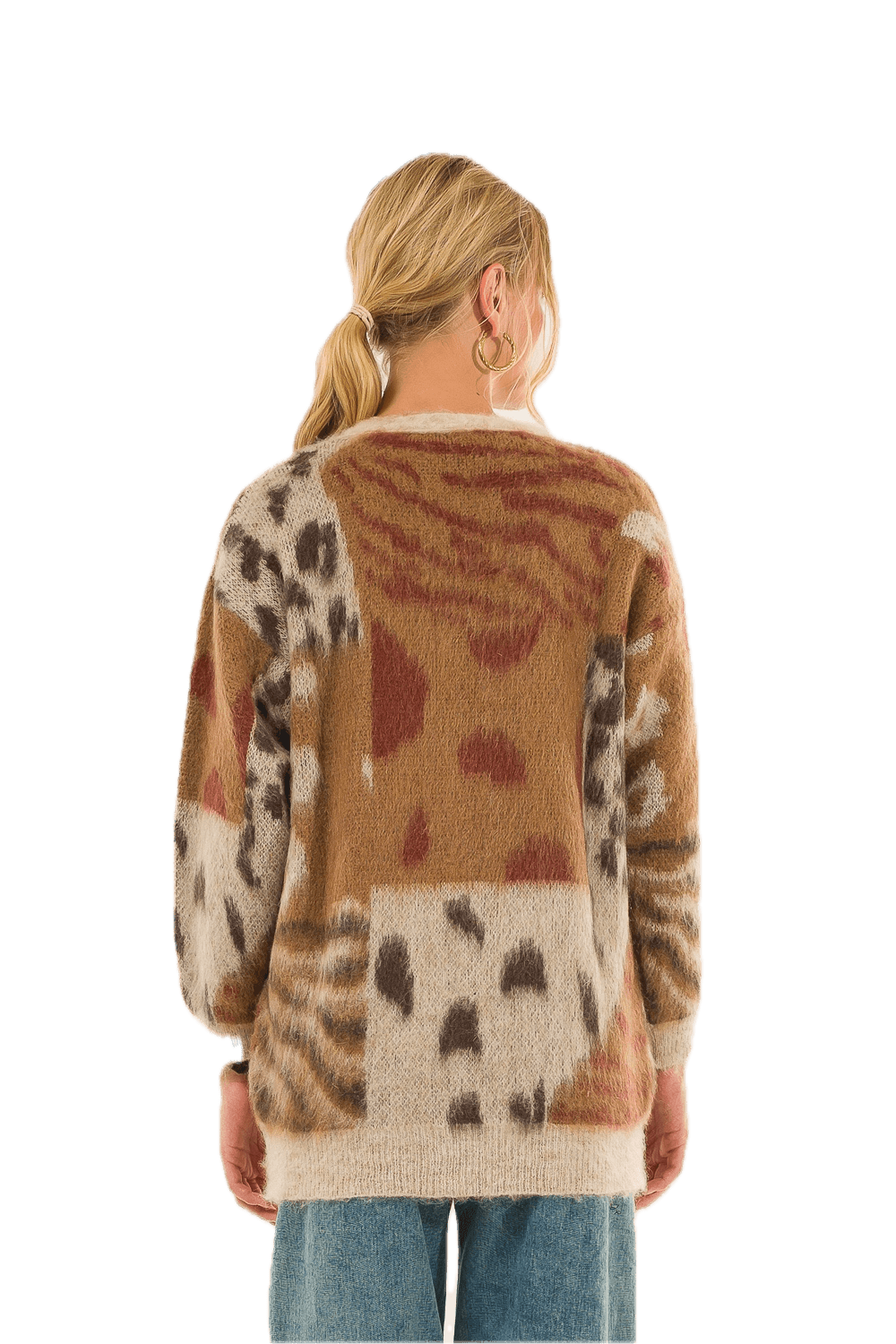 Kontatto beige Strickjacke