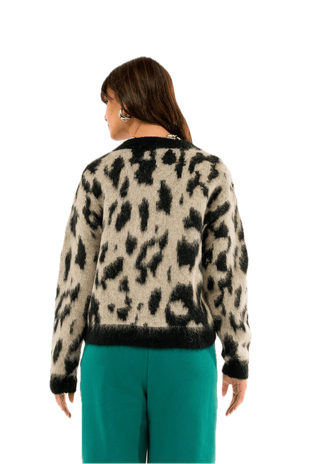 Kontatto beige black cardigan