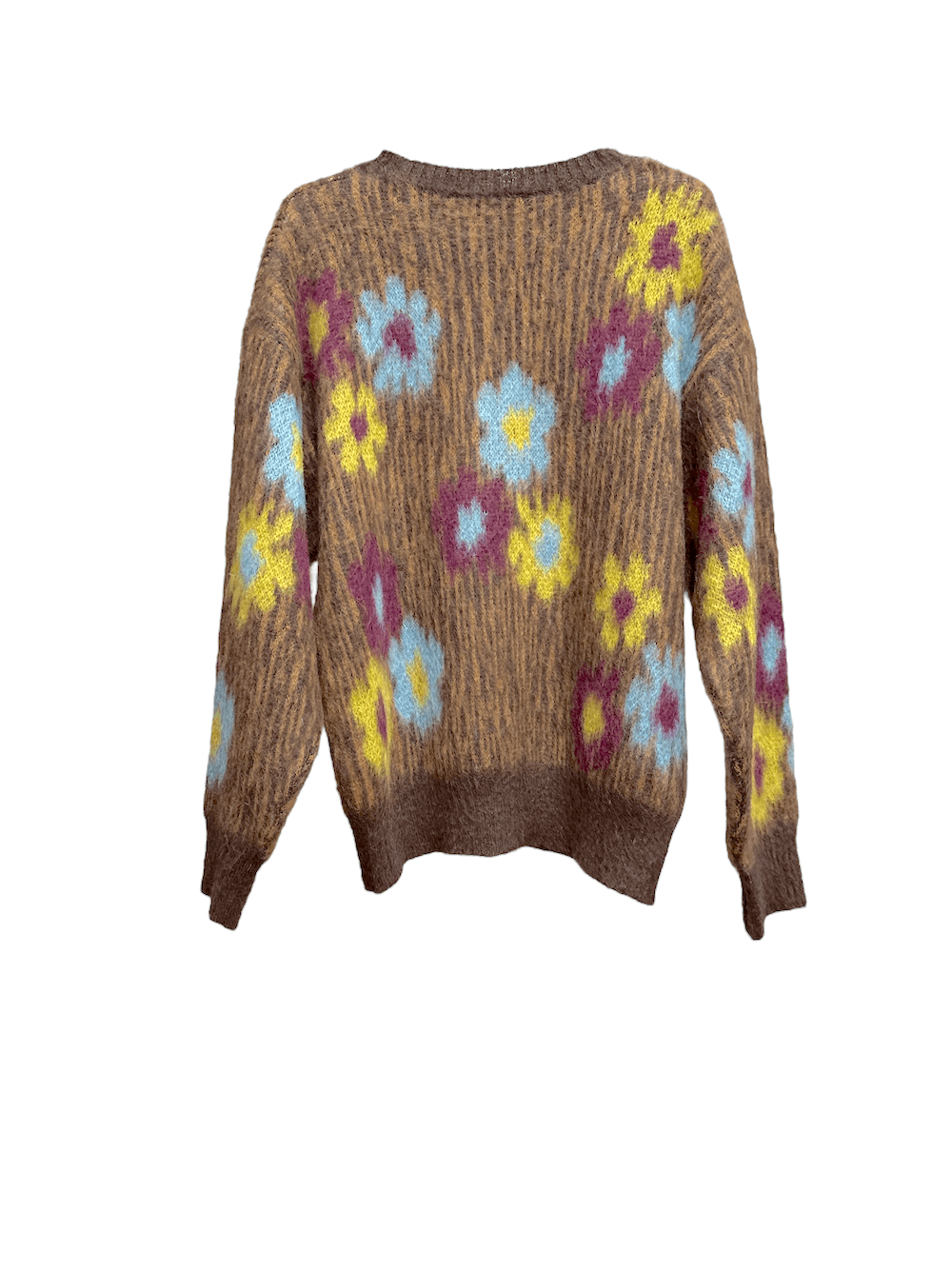 Kontatto flower brown pullover