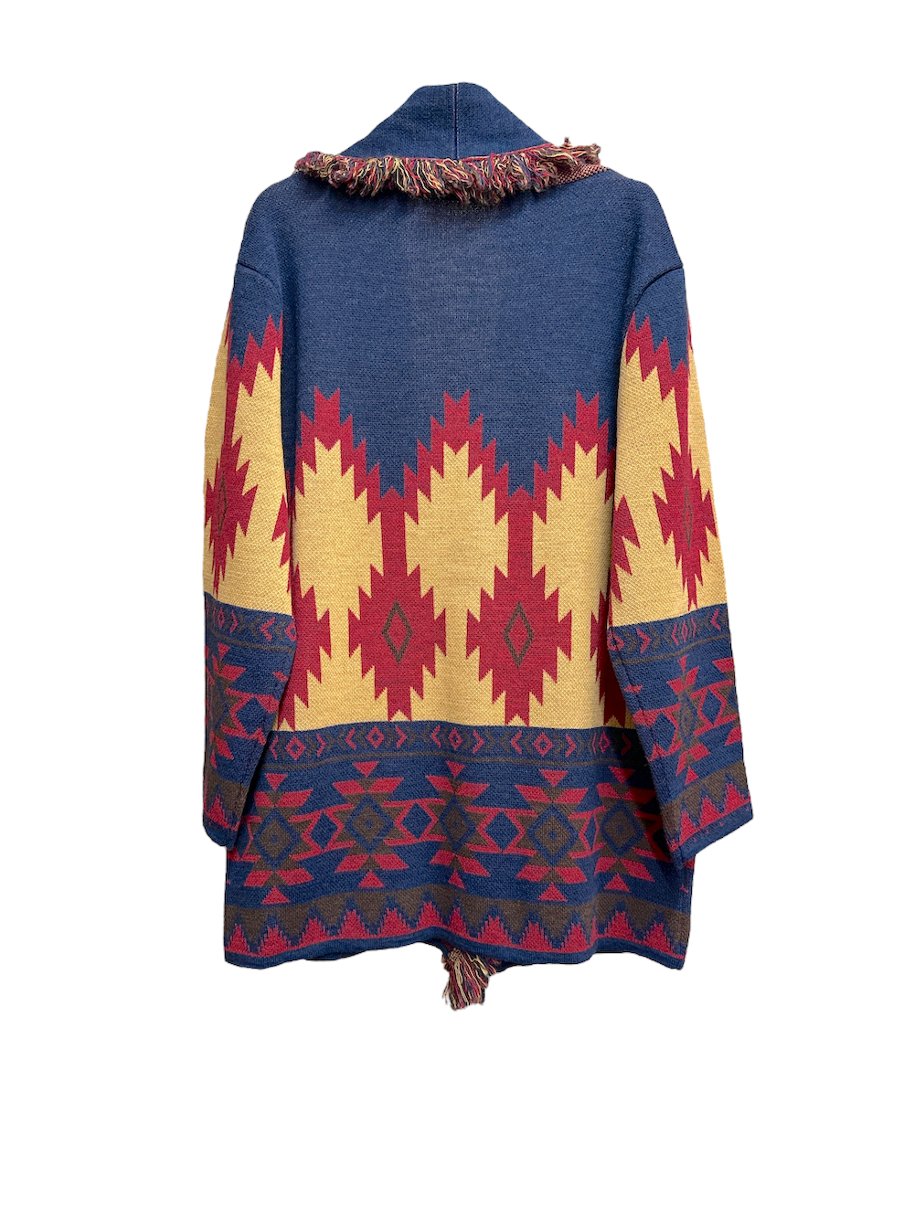 Kontatto blue cherry brown camel cardigan