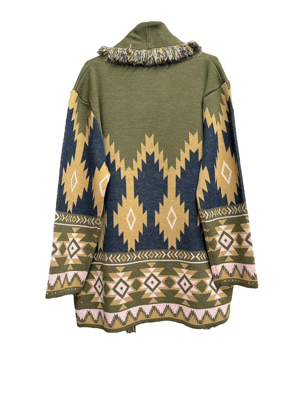 Kontatto kaky camel pink blue cardigan