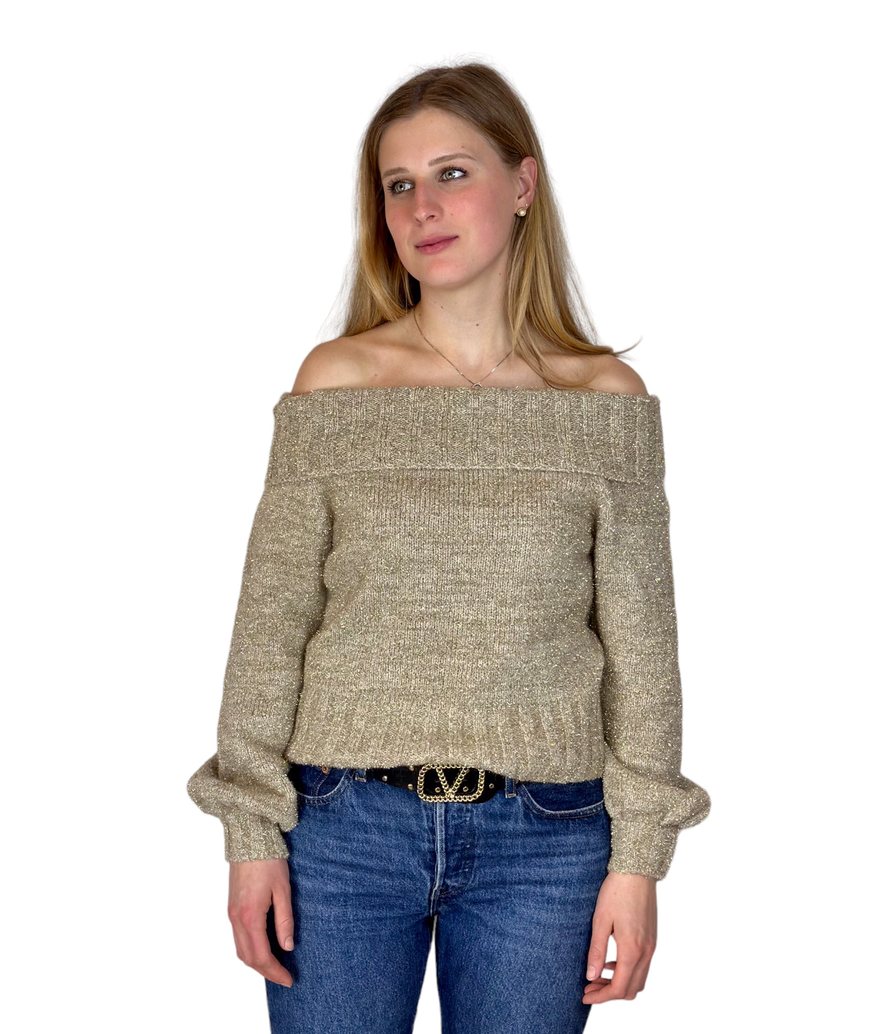 Kontatto gold glitter pullover