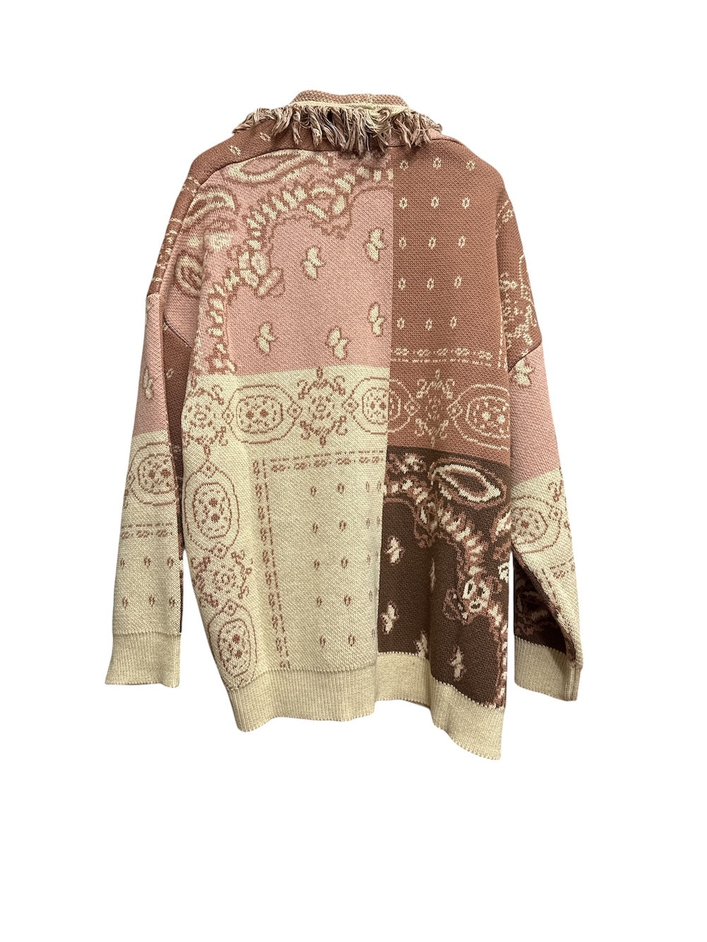 Kontatto ecru-walnut cardigan