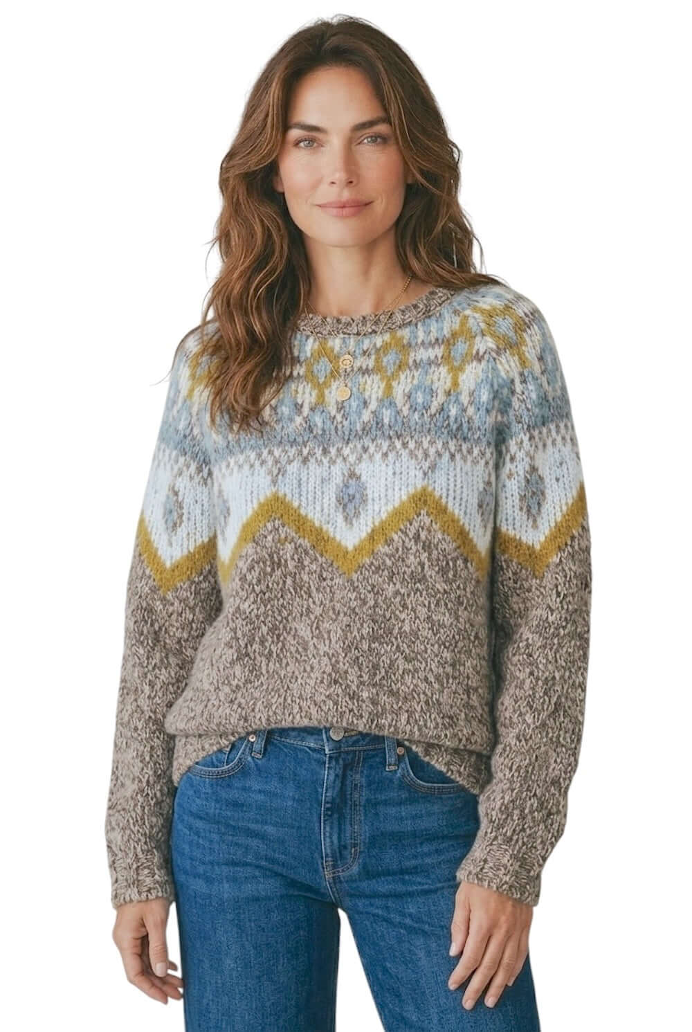 Kontatto pullover color crema effetto nuvola beige