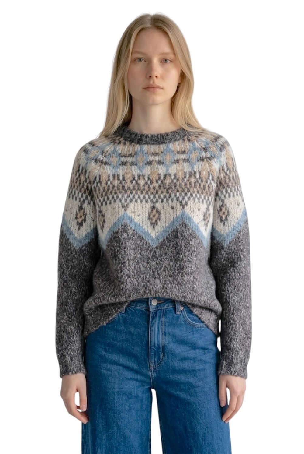 Pullover Kontatto in lana color cammello