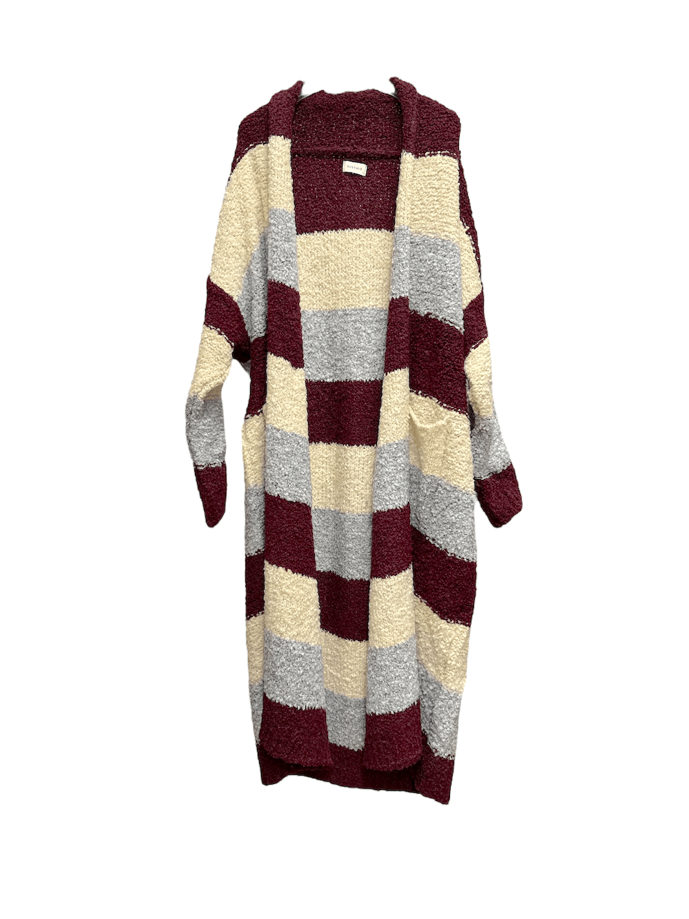 Susy Mix wine red line cardigan