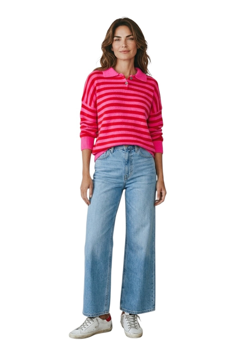 Le îls fuchsia red pullover