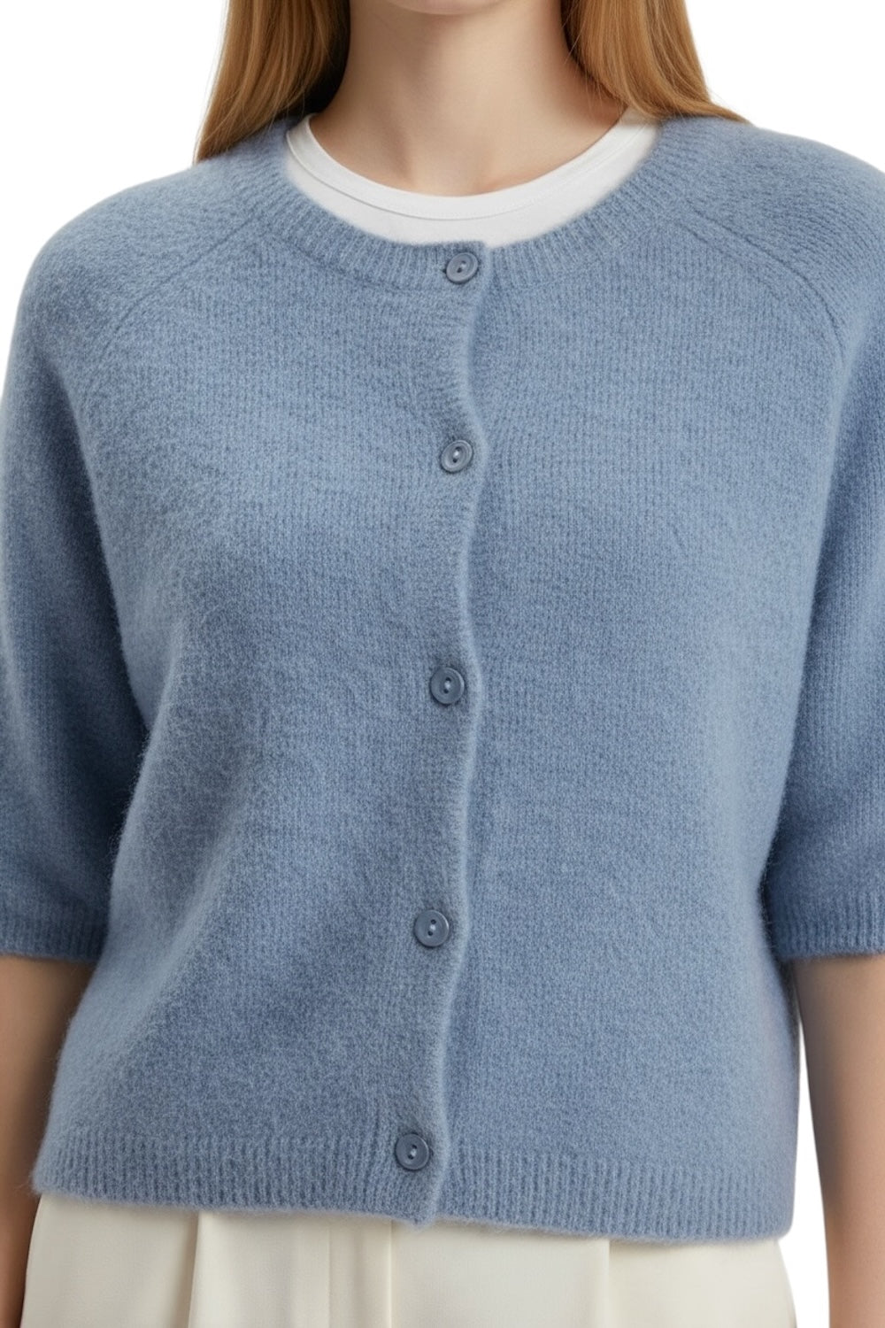 Le îls light blue cardigan