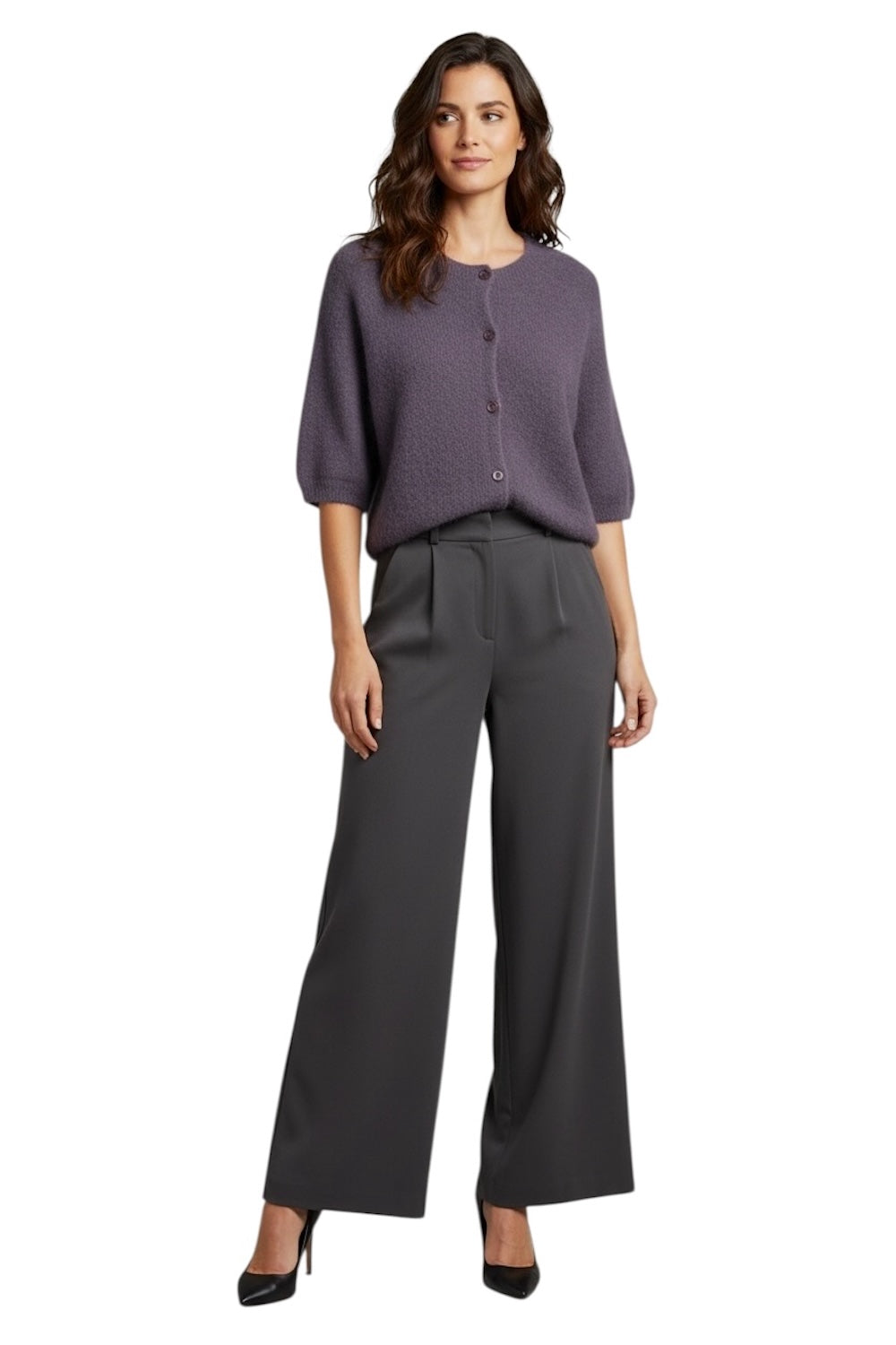 Le îls brown cardigan