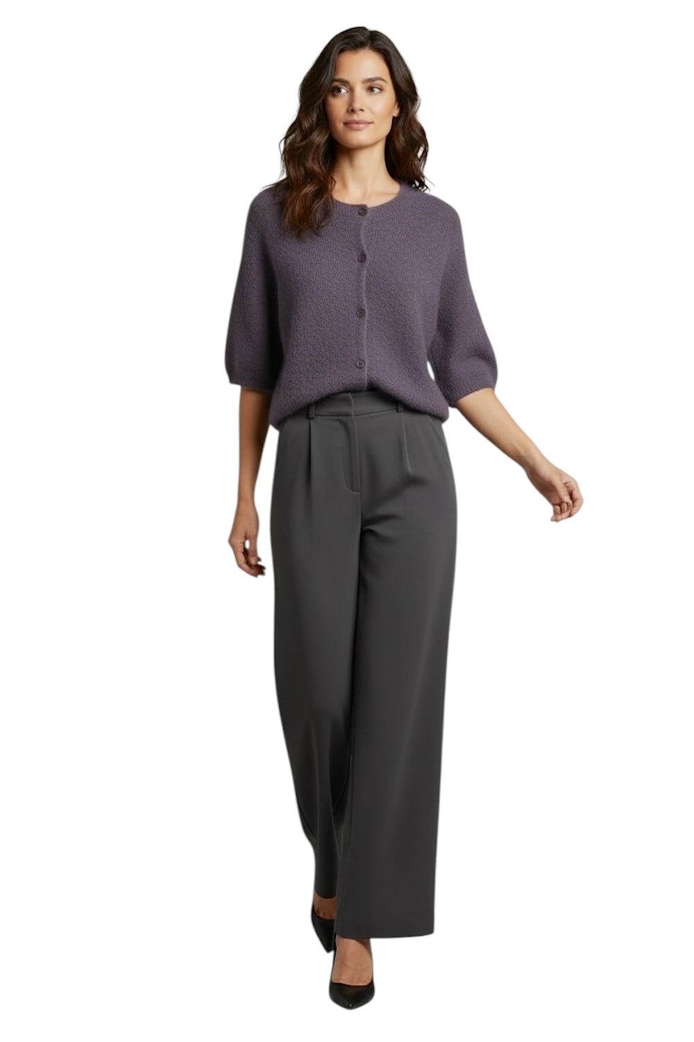Le îls brown cardigan