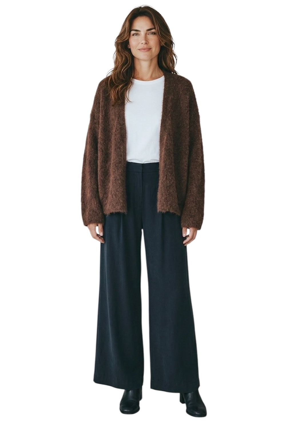 Le îls brown cardigan