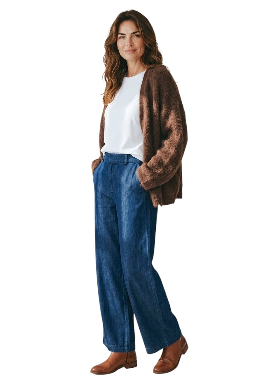 Le îls brown cardigan