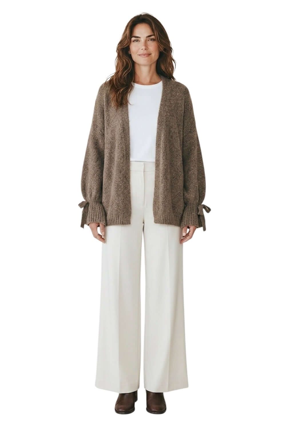 Le îls taupe cardigan