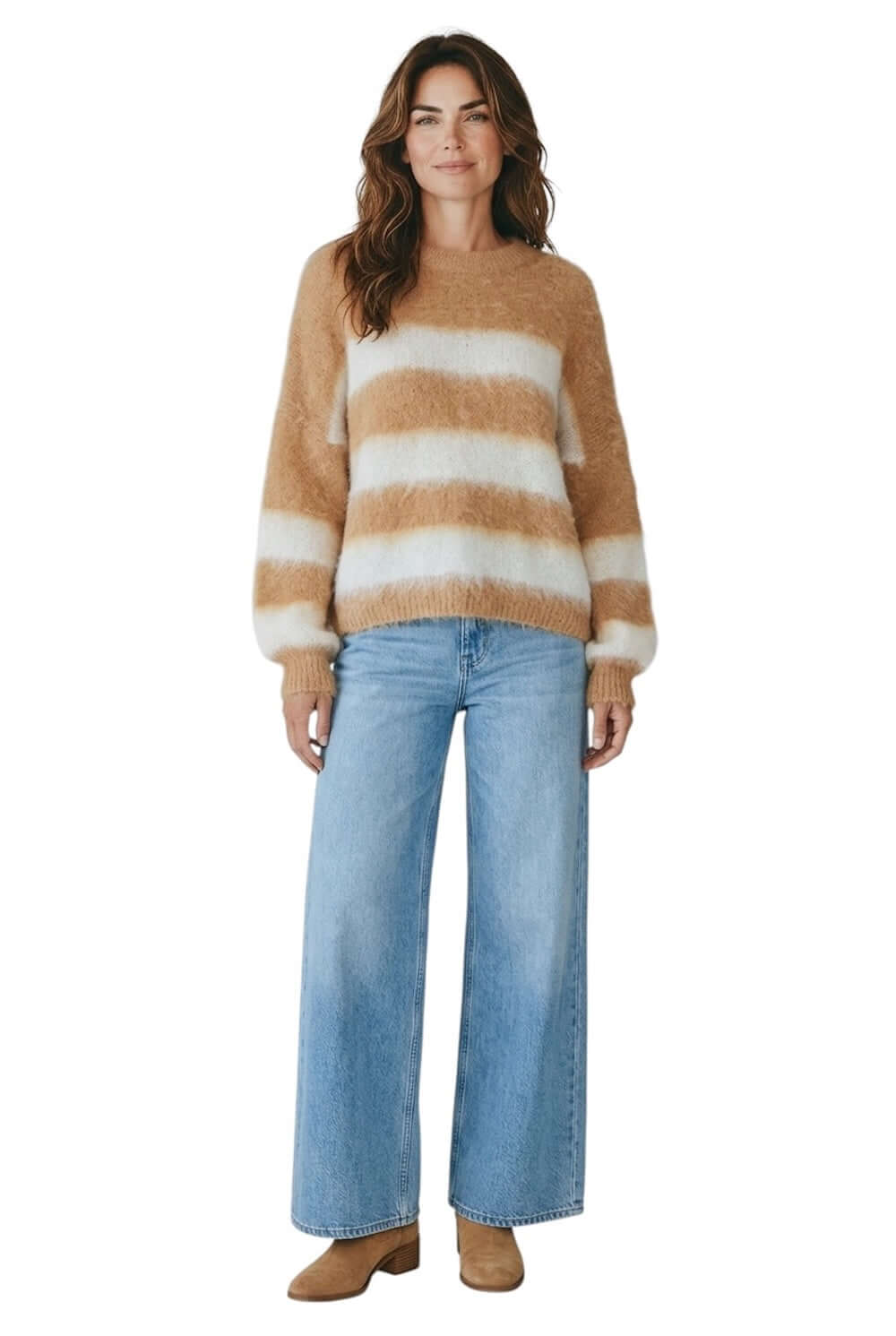 Le îls camel cream pullover