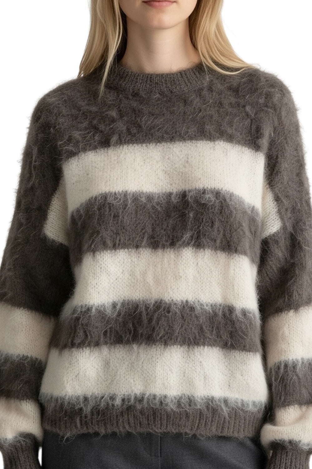 Le îls brown cream pullover