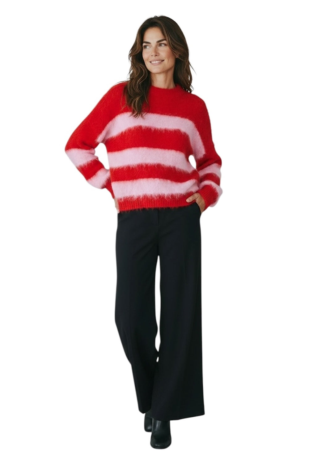 Le îls red pink pullover