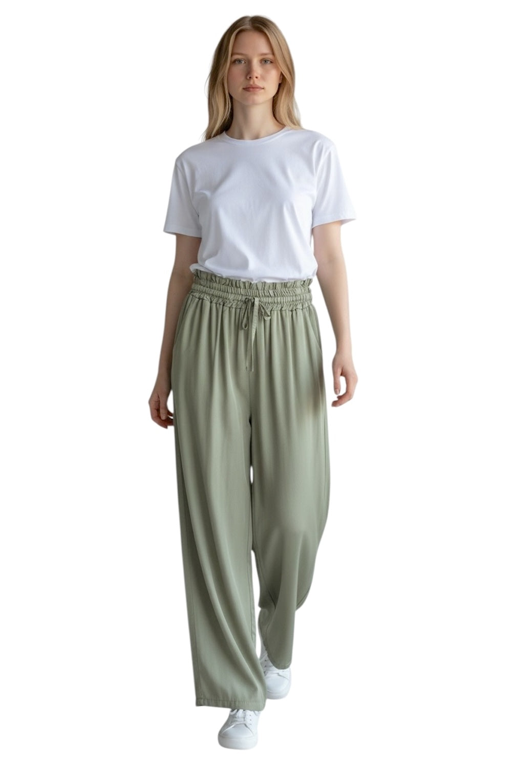 Pantaloni color salvia chiaro Le îls